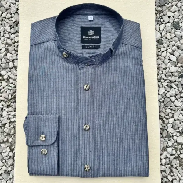 Hammerschmid Trachtenhemd mit Stehkragen blau No. 1 – Bild 8 – Chiemgauer Heimatwerk Trachten-Onlineshop Hammerschmid Trachtenhemd mit Stehkragen blau No. 1 - Bild 8 - Chiemgauer Heimatwerk Trachten-Onlineshop