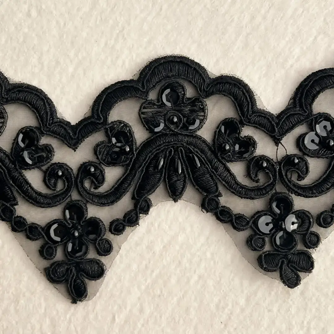 Perlenborte Perlenspitze in schwarz No. 1 – Bild 13 – Chiemgauer Heimatwerk Trachten-Onlineshop Perlenborte Perlenspitze in schwarz No. 1 - Bild 13 - Chiemgauer Heimatwerk Trachten-Onlineshop