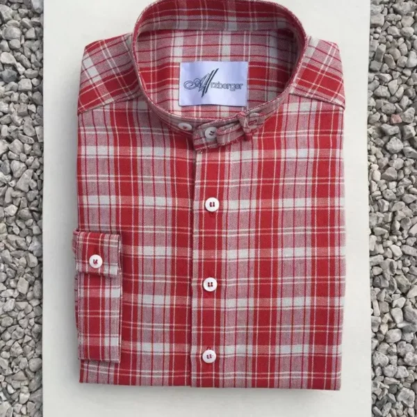 Arzberger Trachtenhemd Stehkragen kariert No. 41 – Bild 1 – Chiemgauer Heimatwerk Trachten-Onlineshop Arzberger Trachtenhemd Stehkragen kariert No. 41 - Bild 1 - Chiemgauer Heimatwerk Trachten-Onlineshop