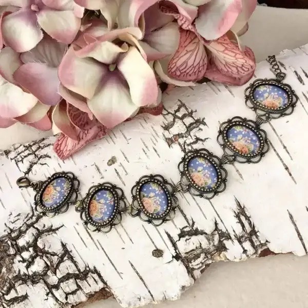 Dirndlschmuck Trachten-Armband für Damen blau – Bild 1 – Chiemgauer Heimatwerk Trachten-Onlineshop Dirndlschmuck Trachten-Armband für Damen blau - Bild 1 - Chiemgauer Heimatwerk Trachten-Onlineshop