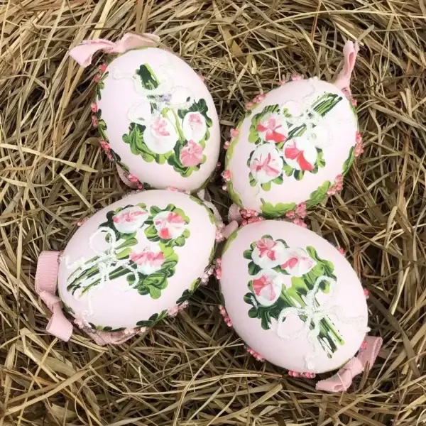 Handbemalte Ostereier in rosa No. 2 – Bild 1 – Chiemgauer Heimatwerk Trachten-Onlineshop Handbemalte Ostereier in rosa No. 2 - Bild 1 - Chiemgauer Heimatwerk Trachten-Onlineshop