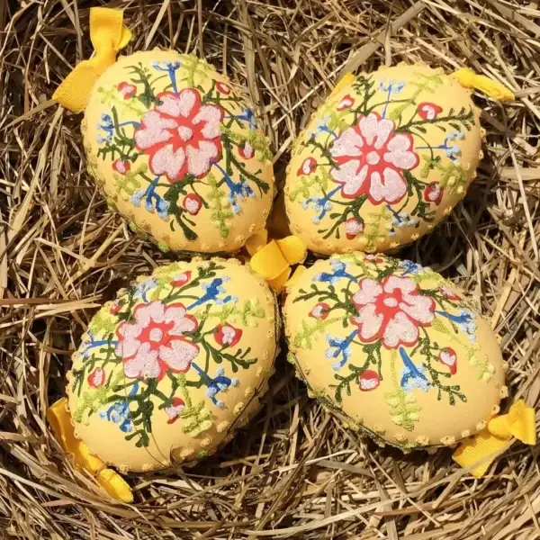 Handbemalte Ostereier mit Blumenstrauß pfirsich – Bild 1 – Chiemgauer Heimatwerk Trachten-Onlineshop Handbemalte Ostereier mit Blumenstrauß pfirsich - Bild 1 - Chiemgauer Heimatwerk Trachten-Onlineshop