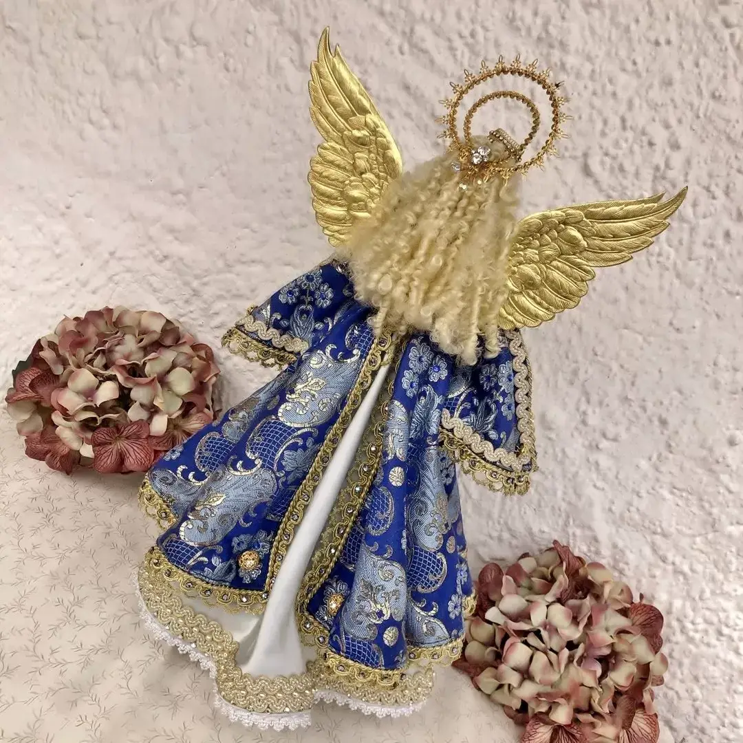 Klosterarbeit Weihnachtsengel in königsblau-hellblau – Bild 19 – Chiemgauer Heimatwerk Trachten-Onlineshop Klosterarbeit Weihnachtsengel in königsblau-hellblau - Bild 19 - Chiemgauer Heimatwerk Trachten-Onlineshop