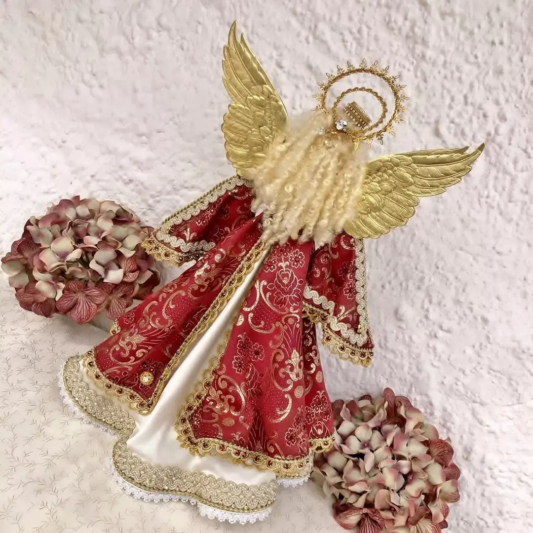 Klosterarbeit Weihnachtsengel in weinrot-gold – Bild 14 – Chiemgauer Heimatwerk Trachten-Onlineshop Klosterarbeit Weihnachtsengel in weinrot-gold - Bild 14 - Chiemgauer Heimatwerk Trachten-Onlineshop