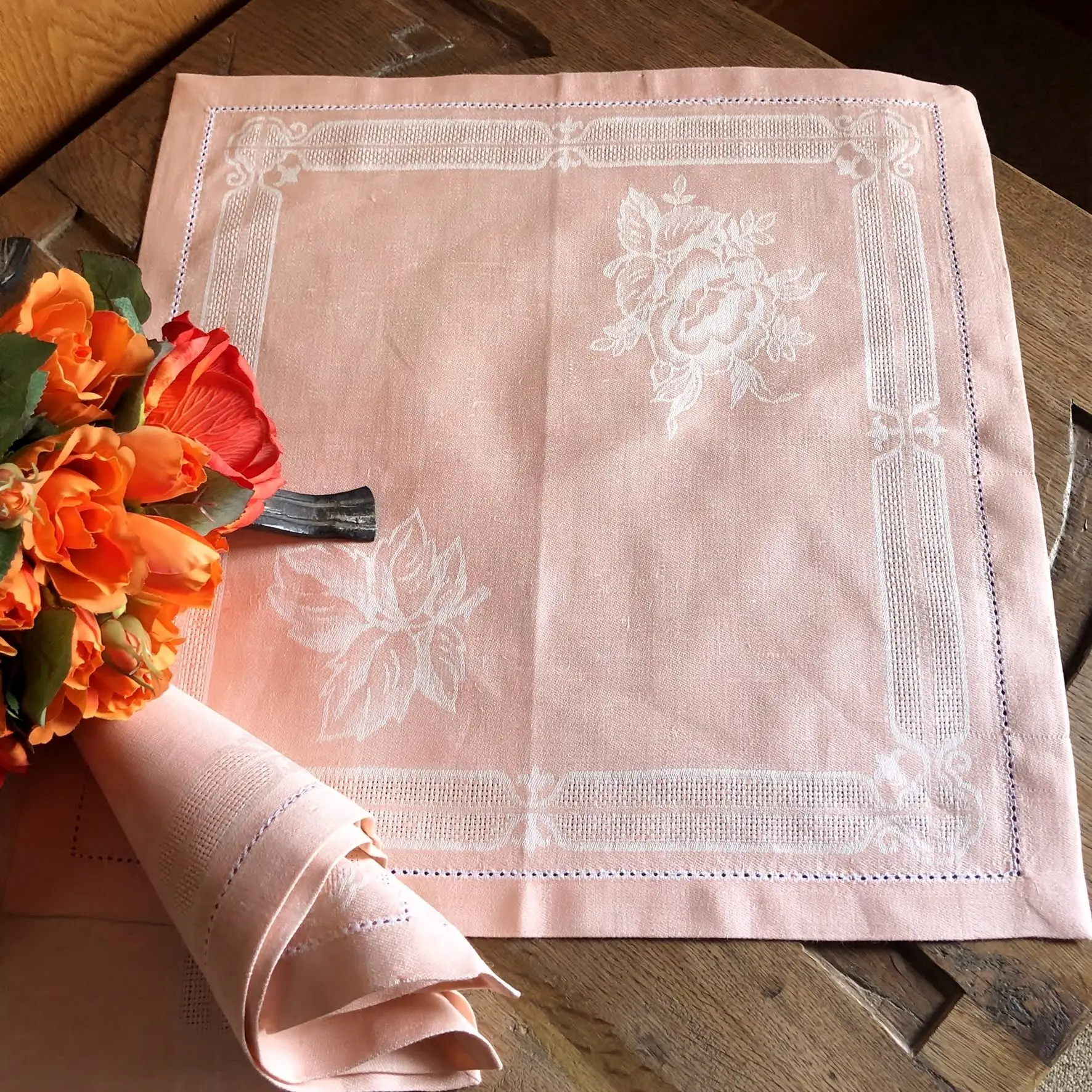 Leinen Serviette in altrosa – Bild 6 – Chiemgauer Heimatwerk Trachten-Onlineshop Leinen Serviette in altrosa - Bild 6 - Chiemgauer Heimatwerk Trachten-Onlineshop