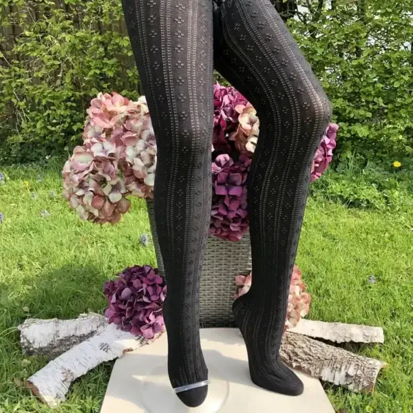 Lusana Trachtenstrumpfhose mit Ajourmuster schwarz – Bild 1 – Chiemgauer Heimatwerk Trachten-Onlineshop Lusana Trachtenstrumpfhose mit Ajourmuster schwarz - Bild 1 - Chiemgauer Heimatwerk Trachten-Onlineshop