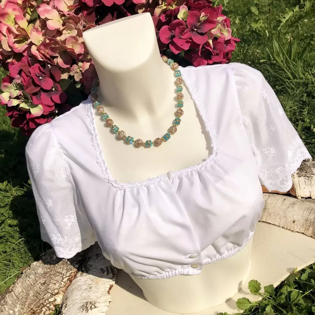 Trachten-Collier für Damen aus Muranoglas – Bild 1 – Chiemgauer Heimatwerk Trachten-Onlineshop Trachten-Collier für Damen aus Muranoglas - Bild 1 - Chiemgauer Heimatwerk Trachten-Onlineshop