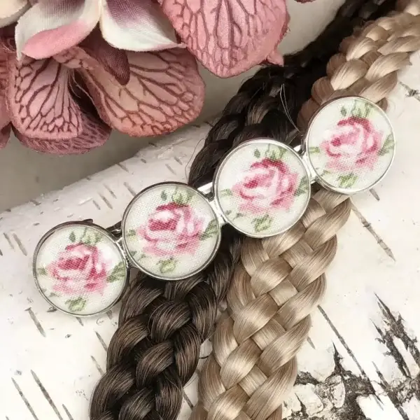 Trachten-Haarspange für Damen mit Rosen in altrosa – Bild 1 – Chiemgauer Heimatwerk Trachten-Onlineshop Trachten-Haarspange für Damen mit Rosen in altrosa - Bild 1 - Chiemgauer Heimatwerk Trachten-Onlineshop