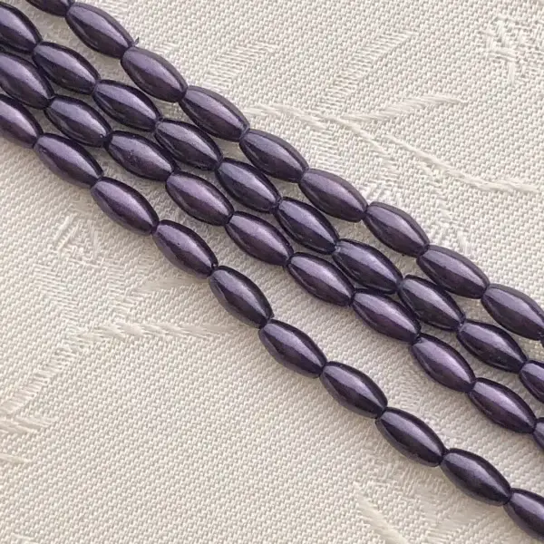 Wachsoliven aubergine in 5 mm – Bild 1 – Chiemgauer Heimatwerk Trachten-Onlineshop Wachsoliven aubergine in 5 mm - Bild 1 - Chiemgauer Heimatwerk Trachten-Onlineshop
