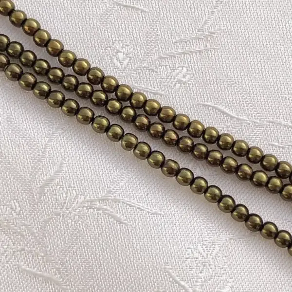 Wachsperlen oliv in 3 mm – Bild 1 – Chiemgauer Heimatwerk Trachten-Onlineshop Wachsperlen oliv in 3 mm - Bild 1 - Chiemgauer Heimatwerk Trachten-Onlineshop