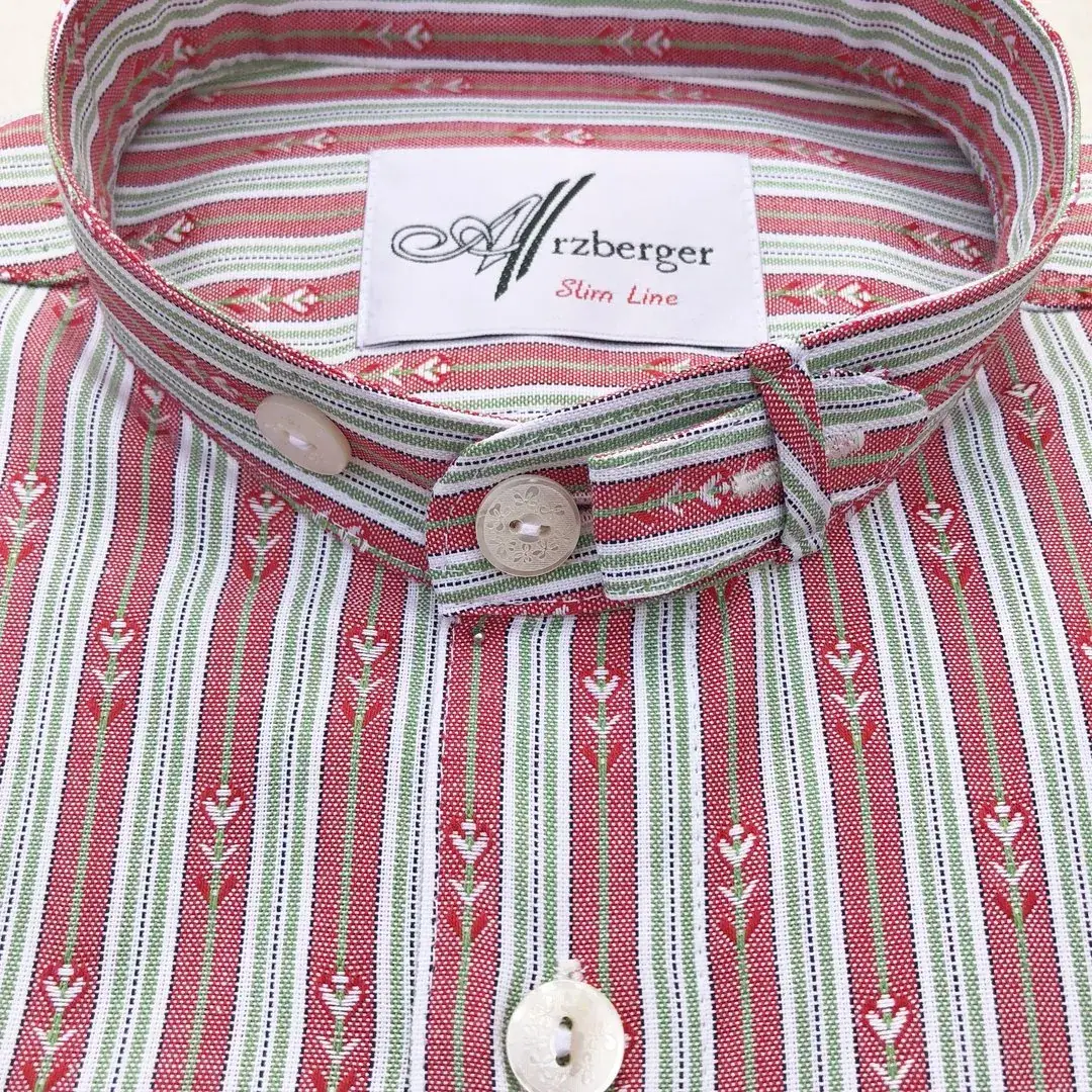 Arzberger Trachtenhemd Stehkragen gestreift No. 93 – Bild 5 – Chiemgauer Heimatwerk Trachten-Onlineshop Arzberger Trachtenhemd Stehkragen gestreift No. 93 - Bild 5 - Chiemgauer Heimatwerk Trachten-Onlineshop