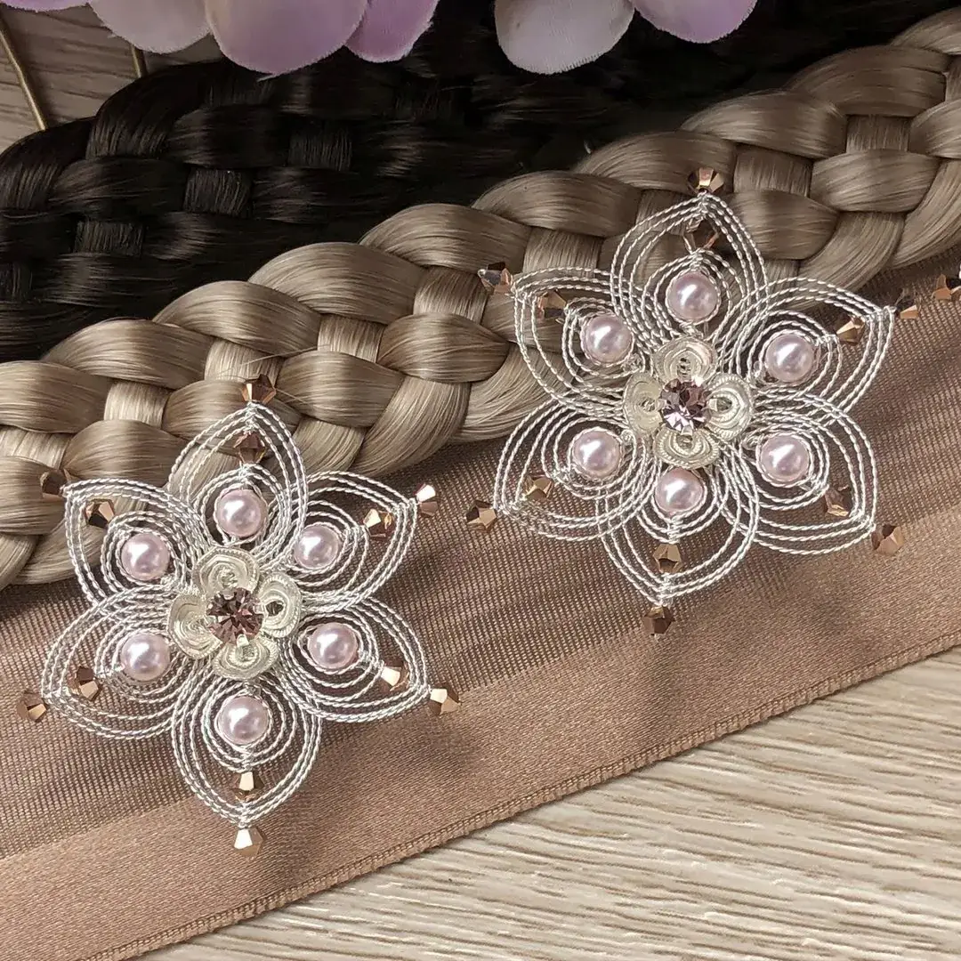 Cordonett-Blütenhaarnadeln silber im 3er Set Perle rosa No. 2 – Bild 18 – Chiemgauer Heimatwerk Trachten-Onlineshop Cordonett-Blütenhaarnadeln silber im 3er Set Perle rosa No. 2 - Bild 18 - Chiemgauer Heimatwerk Trachten-Onlineshop