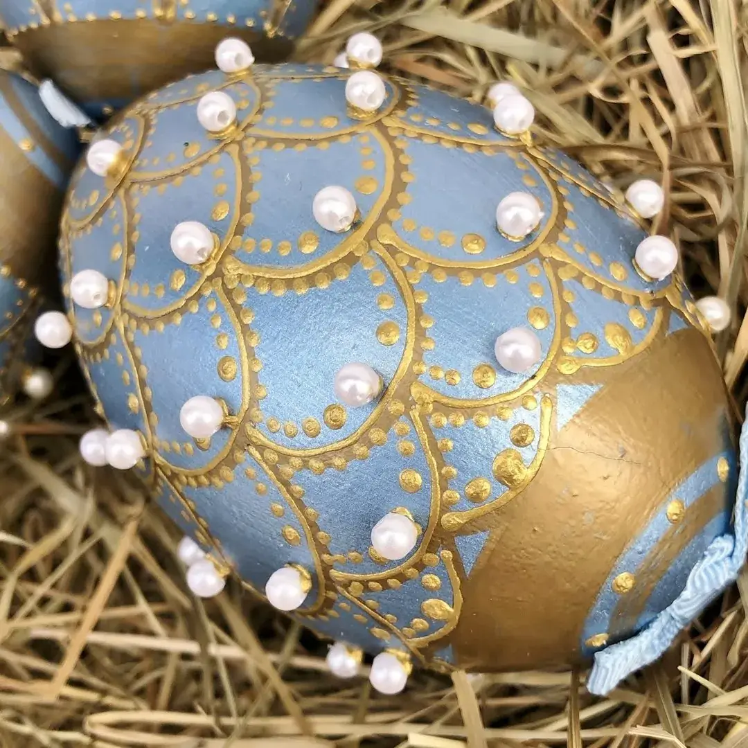 Handbemalte Gänseeier in hellblau – Bild 18 – Chiemgauer Heimatwerk Trachten-Onlineshop Handbemalte Gänseeier in hellblau - Bild 18 - Chiemgauer Heimatwerk Trachten-Onlineshop