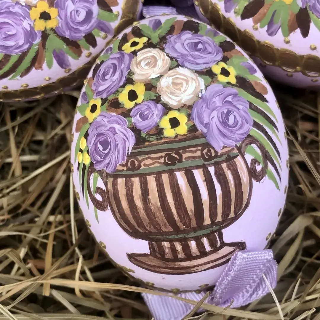 Handbemalte Ostereier mit Rosen flieder – Bild 5 – Chiemgauer Heimatwerk Trachten-Onlineshop Handbemalte Ostereier mit Rosen flieder - Bild 5 - Chiemgauer Heimatwerk Trachten-Onlineshop