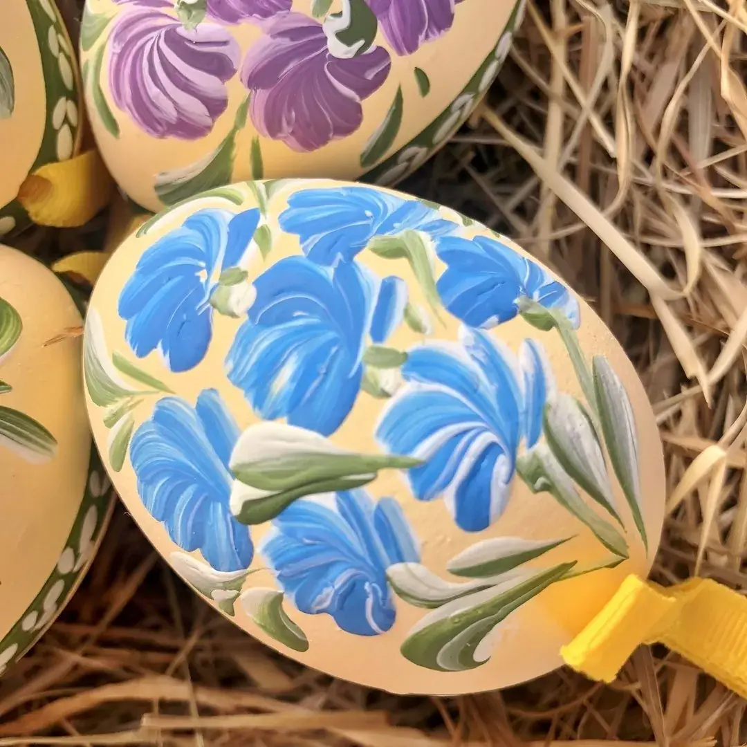 Handbemalte Ostereier mit Wicken blau – Bild 17 – Chiemgauer Heimatwerk Trachten-Onlineshop Handbemalte Ostereier mit Wicken blau - Bild 17 - Chiemgauer Heimatwerk Trachten-Onlineshop