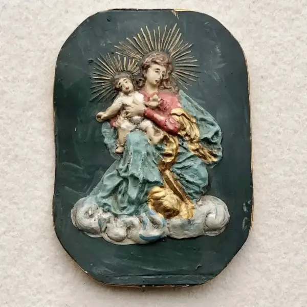 Wolkenmadonna handgefertigte Wachsmodel für Klosterarbeit No. 1 – Bild 1 – Chiemgauer Heimatwerk traditioneller Trachten-Onlineshop Wolkenmadonna handgefertigte Wachsmodel für Klosterarbeit No. 1 - Bild 1 - Chiemgauer Heimatwerk traditioneller Trachten-Onlineshop