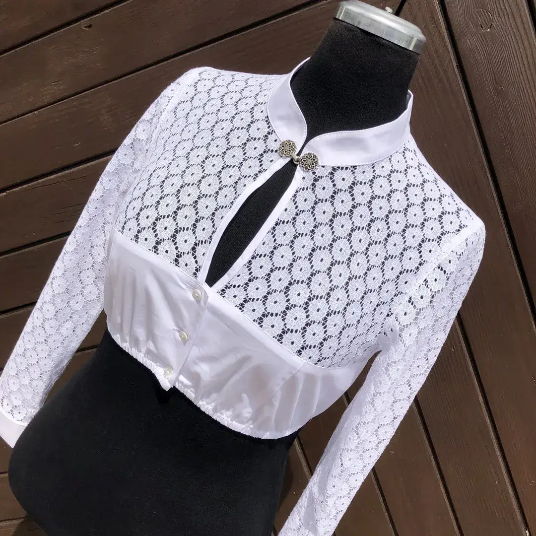 Hochgeschlossene Waldorff Dirndlbluse langarm – Bild 14 – Chiemgauer Heimatwerk Trachten-Onlineshop Hochgeschlossene Waldorff Dirndlbluse langarm - Bild 14 - Chiemgauer Heimatwerk Trachten-Onlineshop