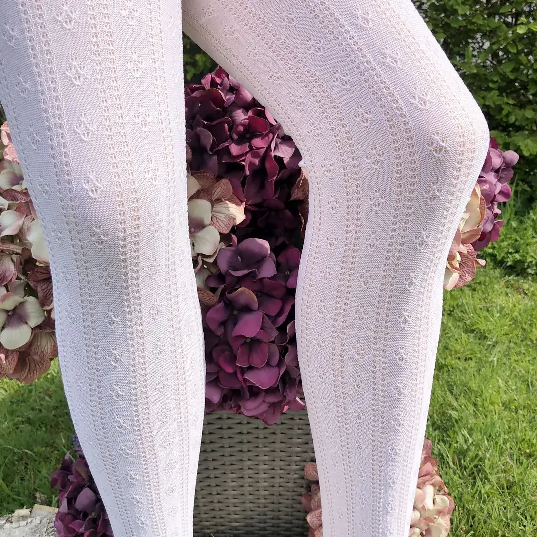 Lusana Trachtenstrumpfhose mit Ajourmuster in weiß – Bild 7 – Chiemgauer Heimatwerk Trachten-Onlineshop Lusana Trachtenstrumpfhose mit Ajourmuster in weiß - Bild 7 - Chiemgauer Heimatwerk Trachten-Onlineshop