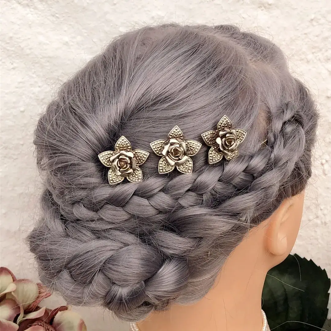 Trachten-Haarnadel mit Rose in champagner – Bild 2 – Chiemgauer Heimatwerk Trachten-Onlineshop Trachten-Haarnadel mit Rose in champagner - Bild 2 - Chiemgauer Heimatwerk Trachten-Onlineshop