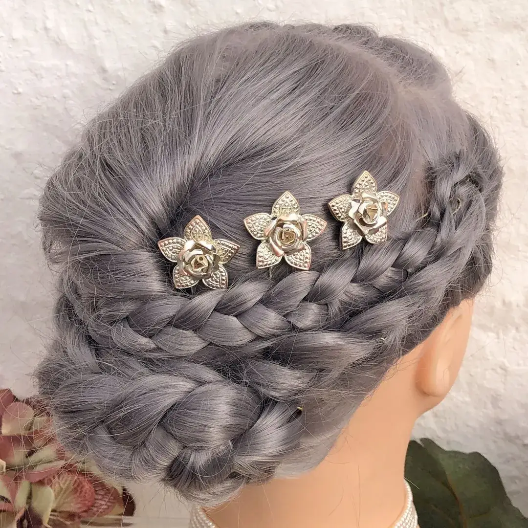 Trachten-Haarnadel mit Rose in silber-rosé – Bild 2 – Chiemgauer Heimatwerk Trachten-Onlineshop Trachten-Haarnadel mit Rose in silber-rosé - Bild 2 - Chiemgauer Heimatwerk Trachten-Onlineshop