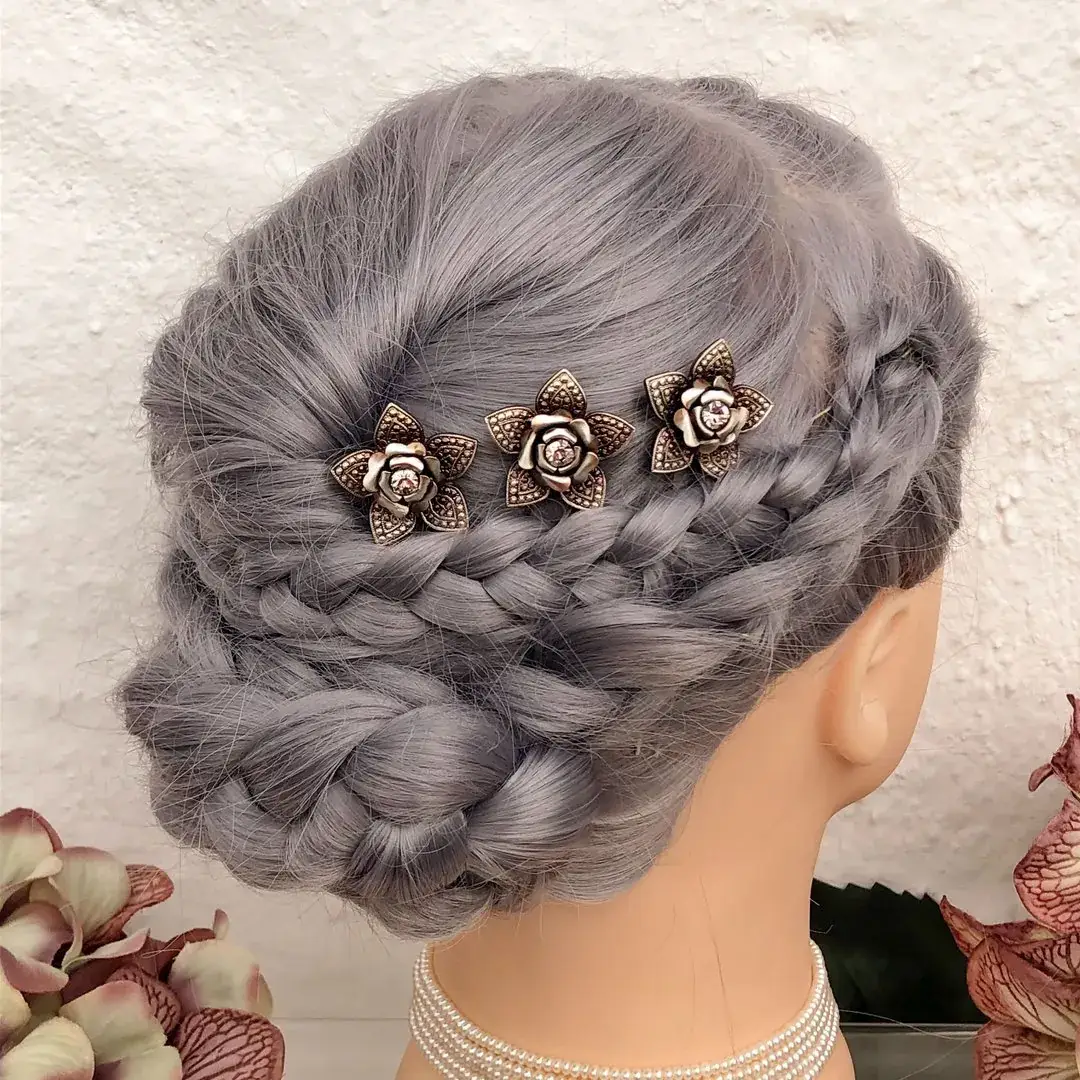 Trachten-Haarnadel mit Swarovski in rosé No. 2 – Bild 2 – Chiemgauer Heimatwerk Trachten-Onlineshop Trachten-Haarnadel mit Swarovski in rosé No. 2 - Bild 2 - Chiemgauer Heimatwerk Trachten-Onlineshop