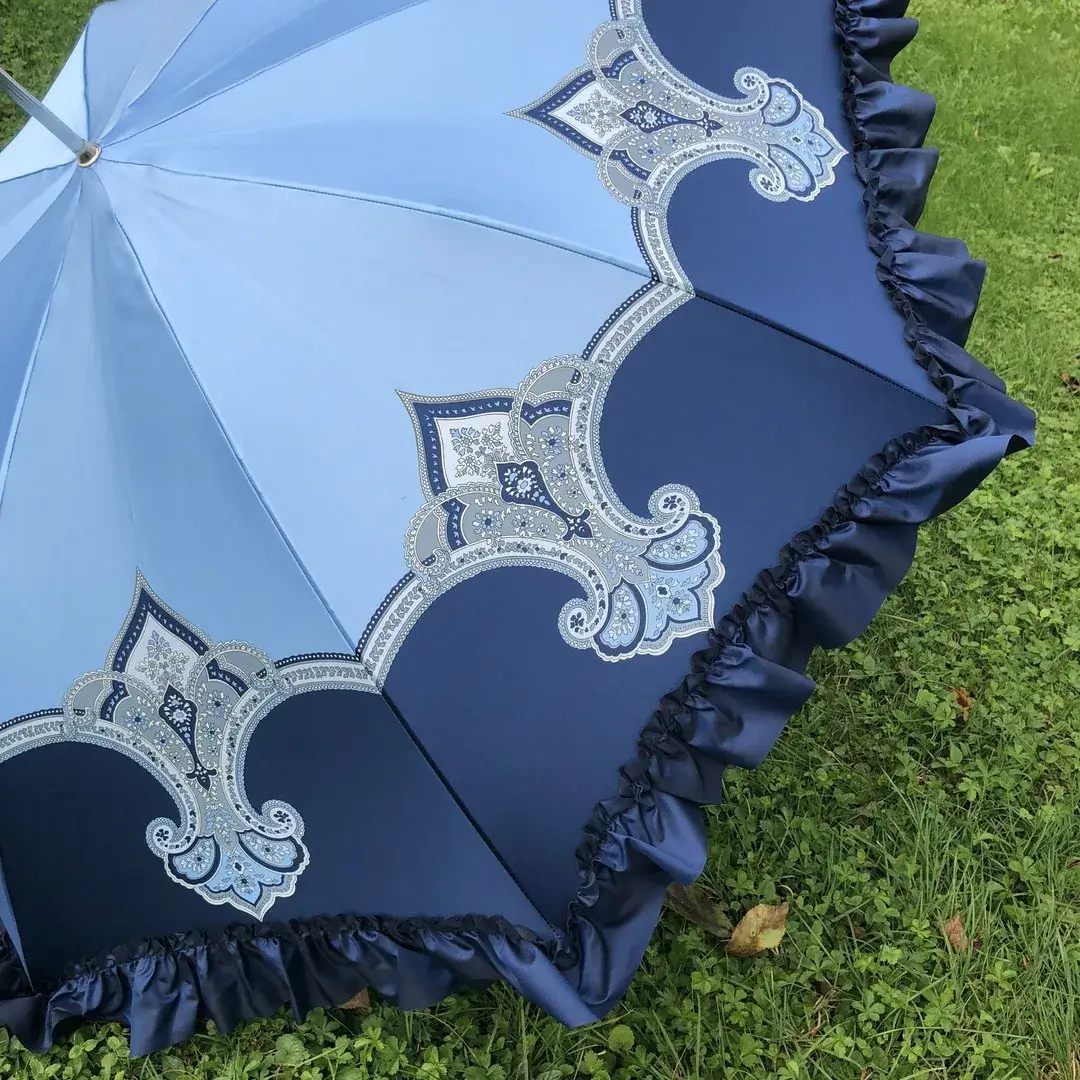 Trachtenschirm aus blauem Satin – Bild 8 – Chiemgauer Heimatwerk Trachten-Onlineshop Trachtenschirm aus blauem Satin - Bild 8 - Chiemgauer Heimatwerk Trachten-Onlineshop