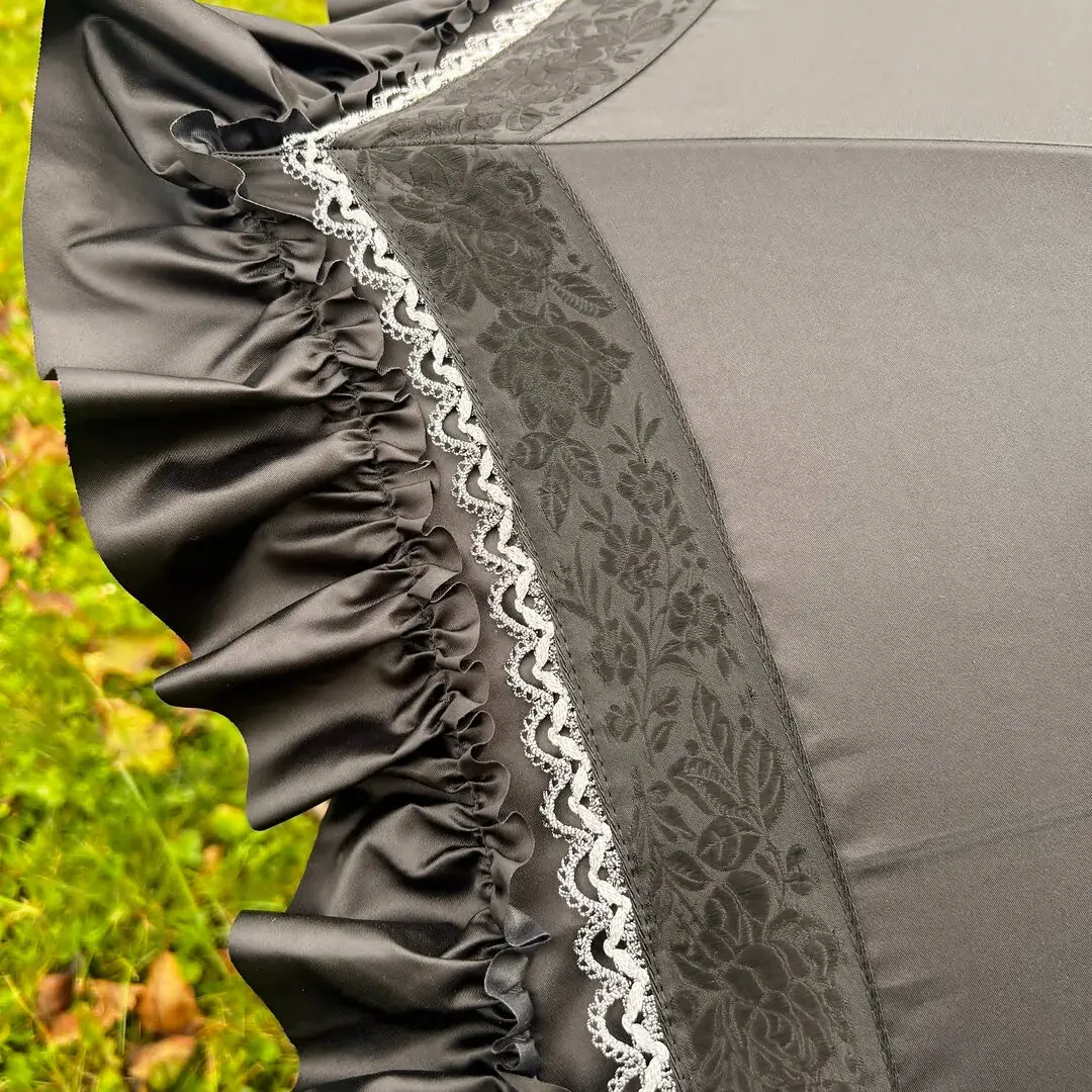 Trachtenschirm mit Rüsche schwarz No. 1 – Bild 10 – Chiemgauer Heimatwerk Trachten-Onlineshop Trachtenschirm mit Rüsche schwarz No. 1 - Bild 10 - Chiemgauer Heimatwerk Trachten-Onlineshop