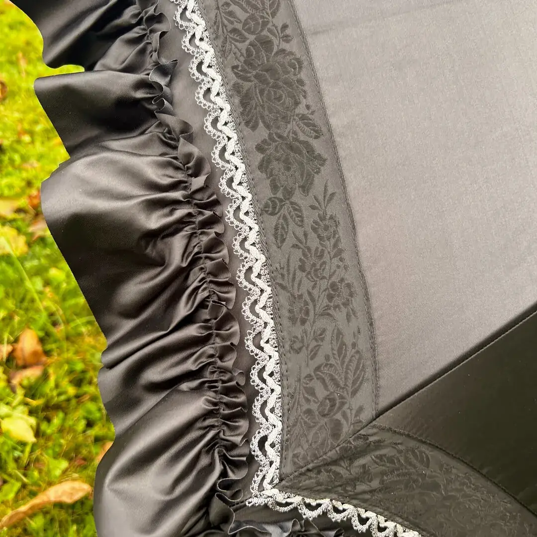 Trachtenschirm mit Rüsche schwarz No. 1 – Bild 9 – Chiemgauer Heimatwerk Trachten-Onlineshop Trachtenschirm mit Rüsche schwarz No. 1 - Bild 9 - Chiemgauer Heimatwerk Trachten-Onlineshop