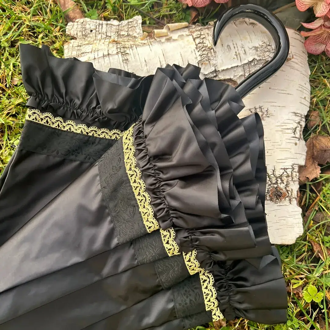 Trachtenschirm mit Rüsche schwarz No. 10 – Bild 14 – Chiemgauer Heimatwerk Trachten-Onlineshop Trachtenschirm mit Rüsche schwarz No. 10 - Bild 14 - Chiemgauer Heimatwerk Trachten-Onlineshop