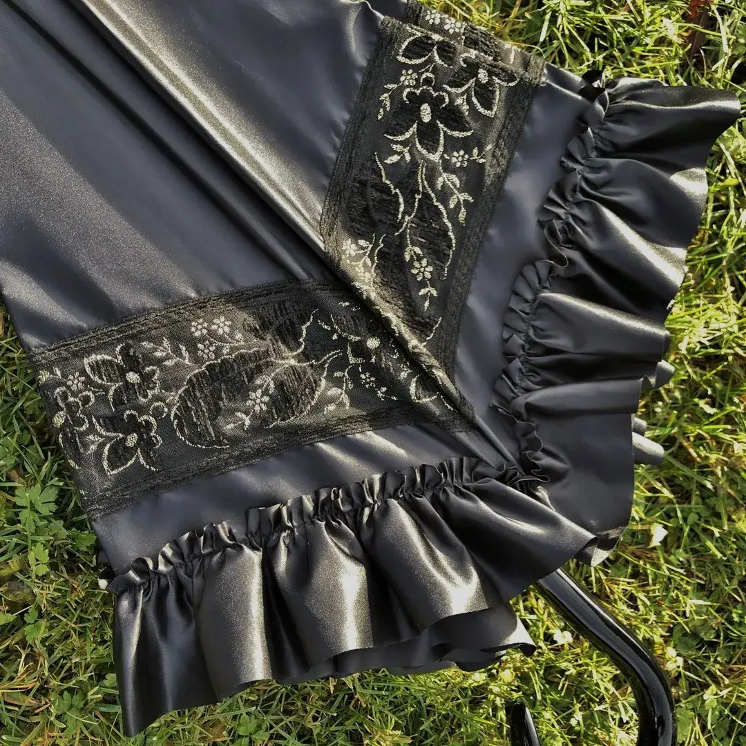 Trachtenschirm mit Rüsche schwarz No. 5 – Bild 32 – Chiemgauer Heimatwerk Trachten-Onlineshop Trachtenschirm mit Rüsche schwarz No. 5 - Bild 32 - Chiemgauer Heimatwerk Trachten-Onlineshop