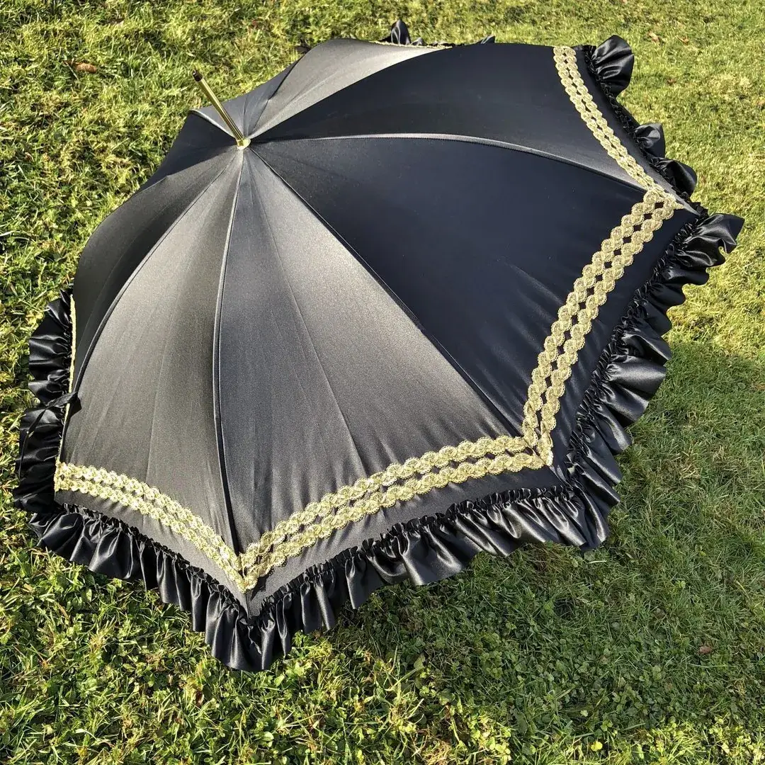 Trachtenschirm mit Rüsche schwarz No. 6 – Bild 5 – Chiemgauer Heimatwerk Trachten-Onlineshop Trachtenschirm mit Rüsche schwarz No. 6 - Bild 5 - Chiemgauer Heimatwerk Trachten-Onlineshop