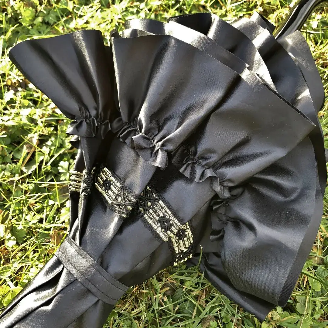 Trachtenschirm mit Rüsche schwarz No. 7 – Bild 14 – Chiemgauer Heimatwerk Trachten-Onlineshop Trachtenschirm mit Rüsche schwarz No. 7 - Bild 14 - Chiemgauer Heimatwerk Trachten-Onlineshop