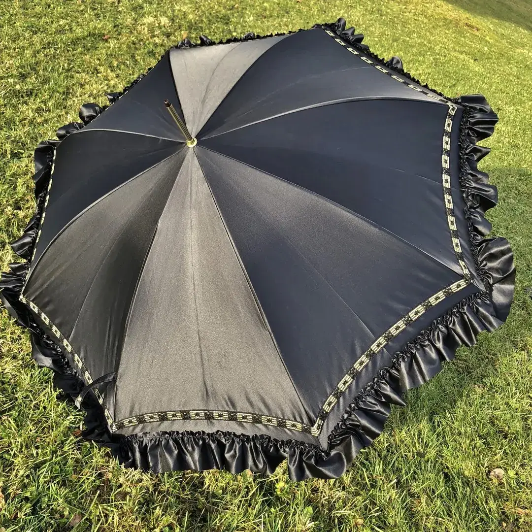 Trachtenschirm mit Rüsche schwarz No. 7 – Bild 3 – Chiemgauer Heimatwerk Trachten-Onlineshop Trachtenschirm mit Rüsche schwarz No. 7 - Bild 3 - Chiemgauer Heimatwerk Trachten-Onlineshop