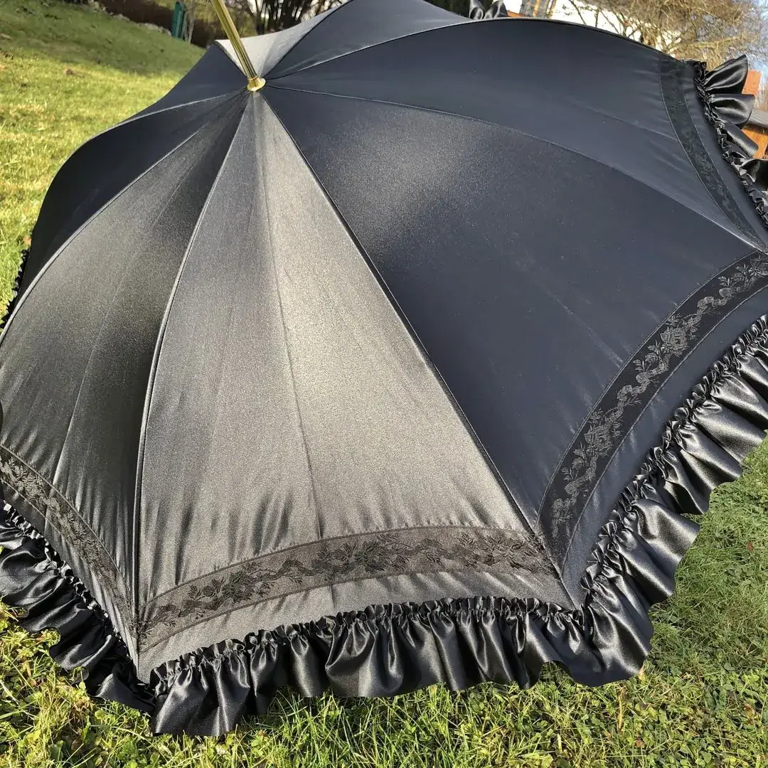 Trachtenschirm mit Rüsche schwarz No. 8 – Bild 25 – Chiemgauer Heimatwerk Trachten-Onlineshop Trachtenschirm mit Rüsche schwarz No. 8 - Bild 25 - Chiemgauer Heimatwerk Trachten-Onlineshop