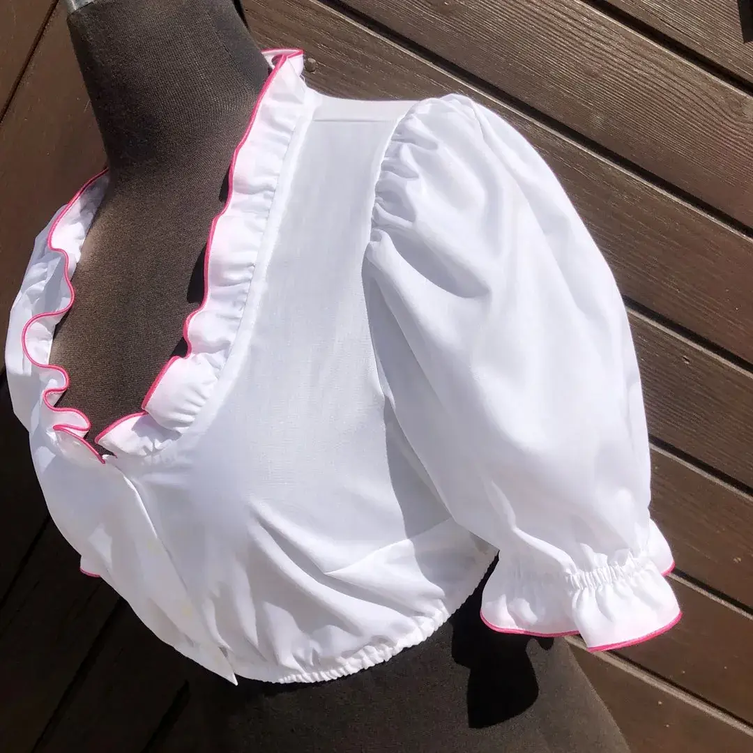 Waldorff Dirndlbluse kurzarm mit Paspel pink – Bild 10 – Chiemgauer Heimatwerk Trachten-Onlineshop Waldorff Dirndlbluse kurzarm mit Paspel pink - Bild 10 - Chiemgauer Heimatwerk Trachten-Onlineshop